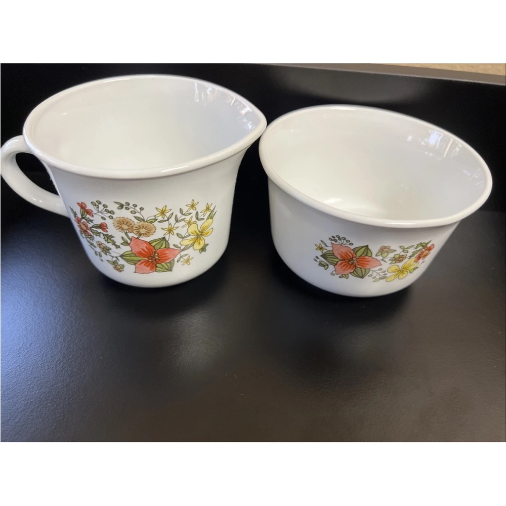Vintage Corelle Indian Summer Cup And Small Bowl